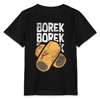 Knuspriges Borek Teigrolle - Stanley/Stella Kinder T-Shirt MINI CREATOR  - Schwarz - Vorne - Mikhail (115cm)