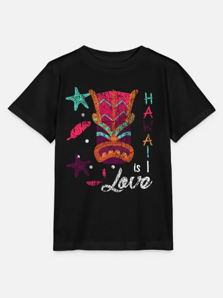Hawaii Vacations Love - Stanley/Stella Kinder T-Shirt MINI CREATOR  - Schwarz