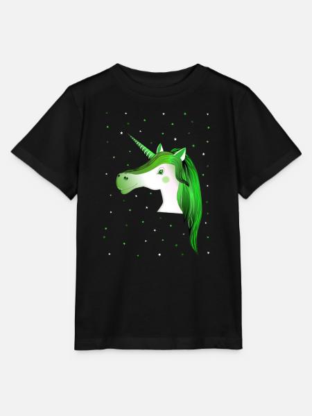 Einhorn Sternenhimmel - Stanley/Stella Kinder T-Shirt MINI CREATOR - Schwarz