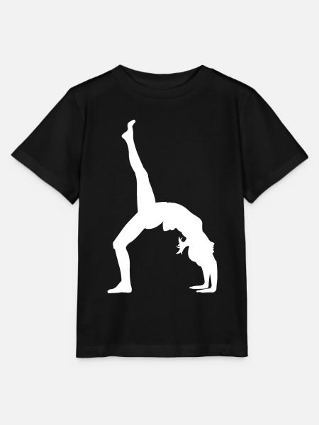 Gymnastik Tänzerin - Stanley/Stella Kinder T-Shirt MINI CREATOR - Schwarz