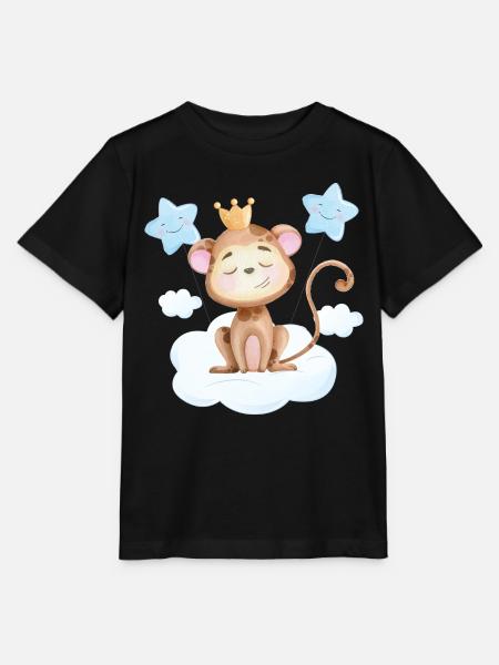 Süßes Affen Baby - Stanley/Stella Kinder T-Shirt MINI CREATOR  - Schwarz