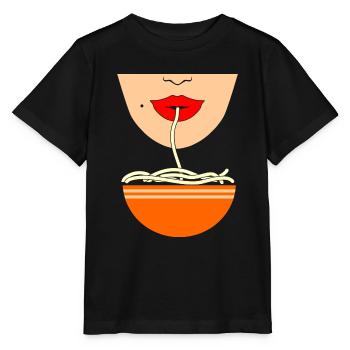 Pho Noodle Essen - Stanley/Stella Kinder T-Shirt MINI CREATOR  - Schwarz - Vorne - Mikhail (115cm)