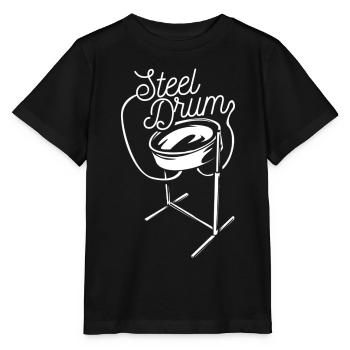 Leidenschaftliche Steelpan Steelband - Stanley/Stella Kinder T-Shirt MINI CREATOR  - Schwarz - Vorne - Mikhail (115cm)
