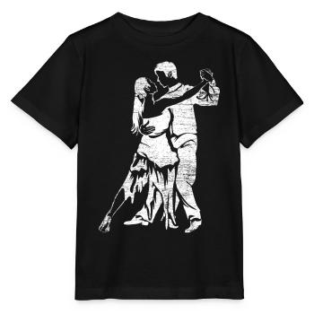 Extravagante Tango Tanzschule - Stanley/Stella Kinder T-Shirt MINI CREATOR  - Schwarz - Vorne - Mikhail (115cm)