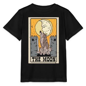 Der Mond Tarotkarte Schamane Wahrsagerei - Stanley/Stella Kinder T-Shirt MINI CREATOR  - Schwarz - Vorne - Mikhail (115cm)
