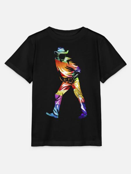 Linie Tanzen - Stanley/Stella Kinder T-Shirt MINI CREATOR  - Schwarz