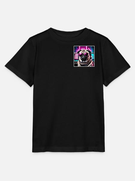 Cool Pug - Stanley/Stella Kinder T-Shirt MINI CREATOR - Schwarz