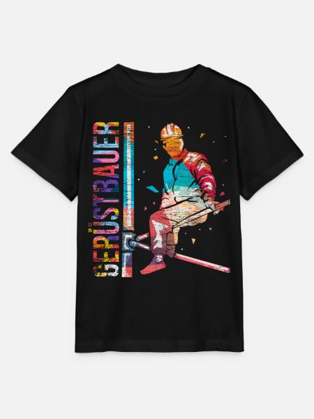 Kühner Gerüstbauer Höhenarbeit - Stanley/Stella Kinder T-Shirt MINI CREATOR  - Schwarz