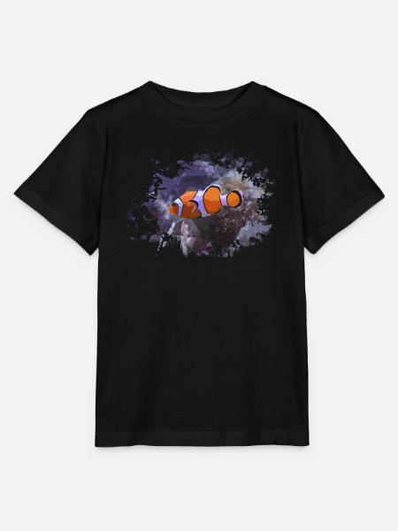 Fisch Clownfisch - Stanley/Stella Kinder T-Shirt MINI CREATOR  - Schwarz