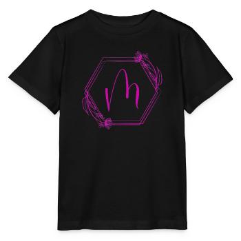 Monogramm M im Hexagonrahmen - Stanley/Stella Kinder T-Shirt MINI CREATOR  - Schwarz - Vorne - Mikhail (115cm)