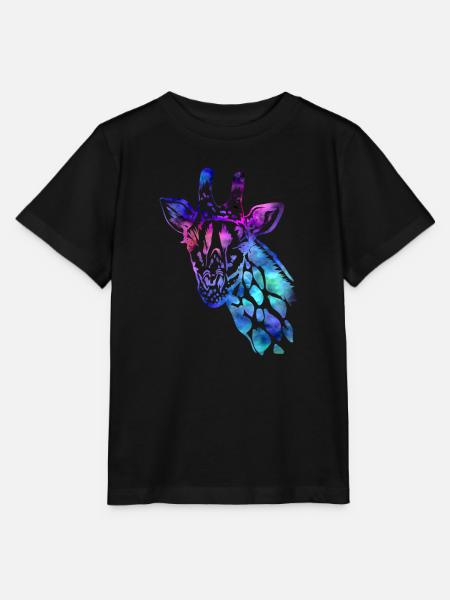 Giraffe - Stanley/Stella Kinder T-Shirt MINI CREATOR - Schwarz