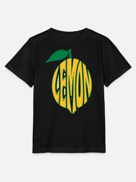 Lemon Zitrone - Stanley/Stella Kinder T-Shirt MINI CREATOR  - Schwarz