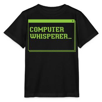 Computer Whisperer Information Technology - Stanley/Stella Kinder T-Shirt MINI CREATOR  - Schwarz - Vorne - Mikhail (115cm)