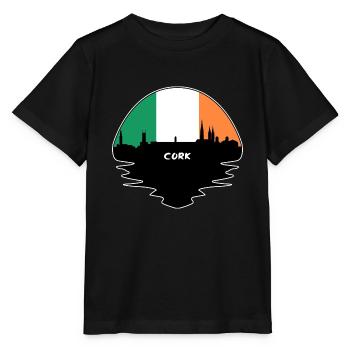 Cork Irland Flagge Skyline Silhouette Reisen - Stanley/Stella Kinder T-Shirt MINI CREATOR  - Schwarz - Vorne - Mikhail (115cm)