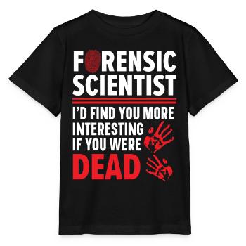 Forensische Wissenschaftler finden Sie interessant - Stanley/Stella Kinder T-Shirt MINI CREATOR  - Schwarz - Vorne - Mikhail (115cm)
