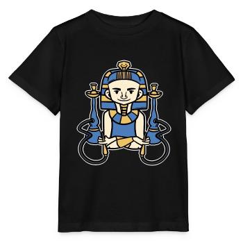 Majestätischer Pharao Hieroglyphen - Stanley/Stella Kinder T-Shirt MINI CREATOR  - Schwarz - Vorne - Mikhail (115cm)