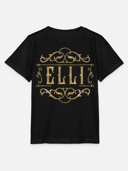 Elli gold - Stanley/Stella Kinder T-Shirt MINI CREATOR - Schwarz