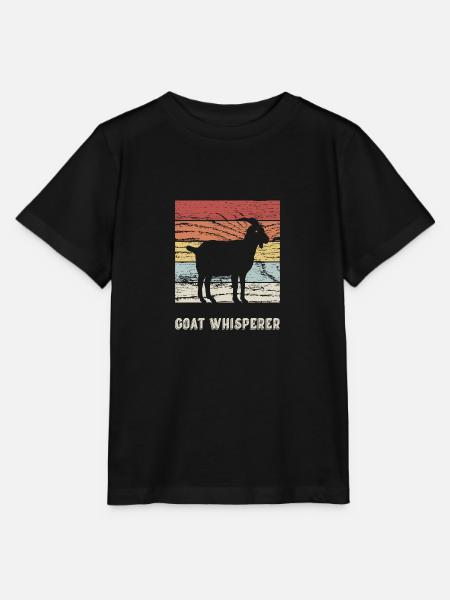 Ziege Ziegen Flüsterer - Stanley/Stella Kinder T-Shirt MINI CREATOR  - Schwarz