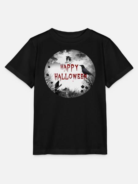 happy halloween crows - Stanley/Stella Kinder T-Shirt MINI CREATOR  - Schwarz