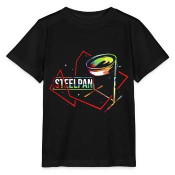 Pulsierender Steelpan Trommelklang - Stanley/Stella Kinder T-Shirt MINI CREATOR  - Schwarz - Vorne - Mikhail (115cm)