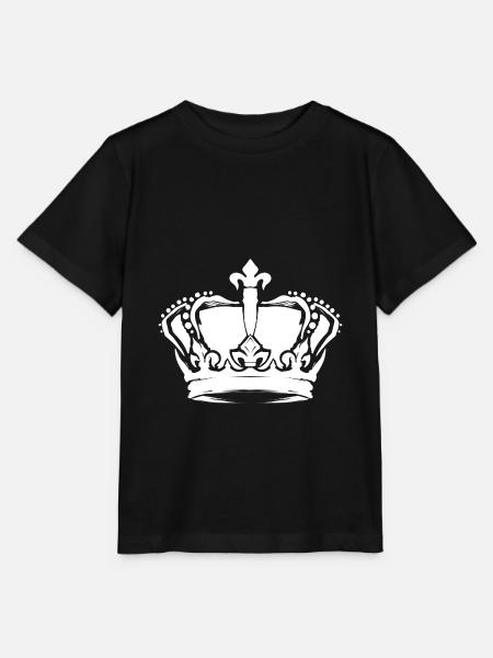 Weiße Krone Queen Partnerlook Damen - Stanley/Stella Kinder T-Shirt MINI CREATOR - Schwarz