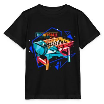 Flinker Tischfußball Turnierprofi - Stanley/Stella Kinder T-Shirt MINI CREATOR  - Schwarz - Vorne - Mikhail (115cm)