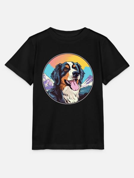 Slovensky Kopov Hunderasse Cartoon Kawaii Watercolo - Stanley/Stella Kinder T-Shirt MINI CREATOR  - Schwarz