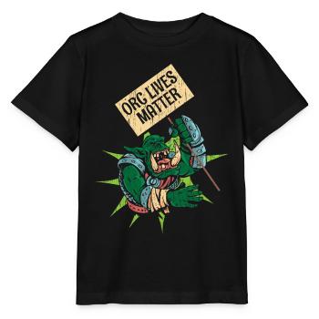 Orc Lives Matter - Stanley/Stella Kinder T-Shirt MINI CREATOR  - Schwarz - Vorne - Mikhail (115cm)