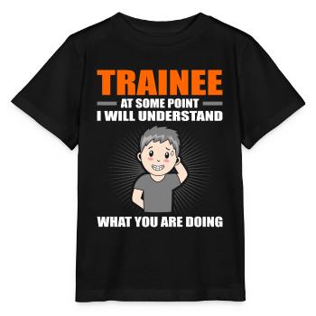 Trainee Gift - Stanley/Stella Kinder T-Shirt MINI CREATOR  - Schwarz - Vorne - Mikhail (115cm)