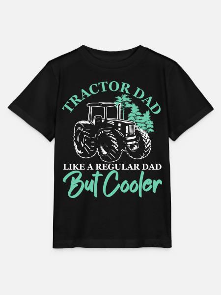 Traktor-Vater Wie ein normaler Vater, aber cooler - Stanley/Stella Kinder T-Shirt MINI CREATOR - Schwarz