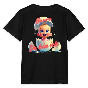 Hurra - Da bin da / Mädchen - Stanley/Stella Kinder T-Shirt MINI CREATOR  - Schwarz - Vorne - Mikhail (115cm)