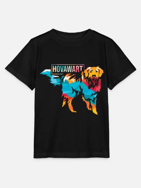 Kraftvoller Hovawart Gebrauchshund - Stanley/Stella Kinder T-Shirt MINI CREATOR  - Schwarz