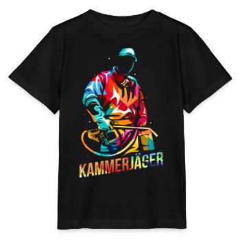 Flinker Kammerjäger Schädlingsbekämpfung - Stanley/Stella Kinder T-Shirt MINI CREATOR  - Schwarz - Vorne - Mikhail (115cm)