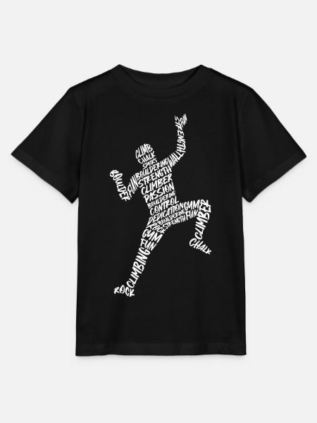 Klettern Berge Kletterer Typografie Bouldern - Stanley/Stella Kinder T-Shirt MINI CREATOR  - Schwarz