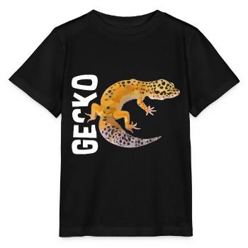 Wissbegieriger Gecko Terrarium - Stanley/Stella Kinder T-Shirt MINI CREATOR  - Schwarz - Vorne - Mikhail (115cm)