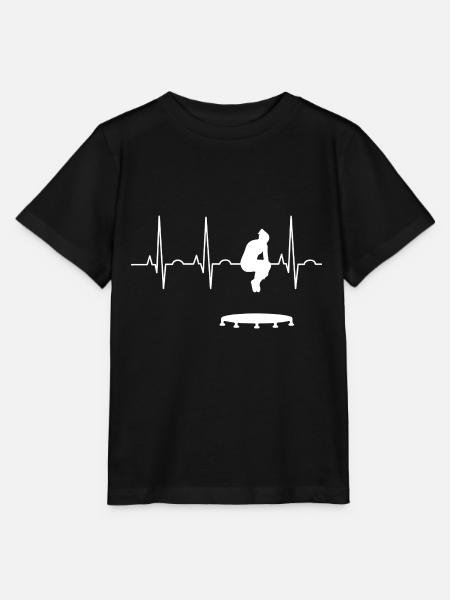 Schwebende Trampolin Akrobatin - Stanley/Stella Kinder T-Shirt MINI CREATOR - Schwarz