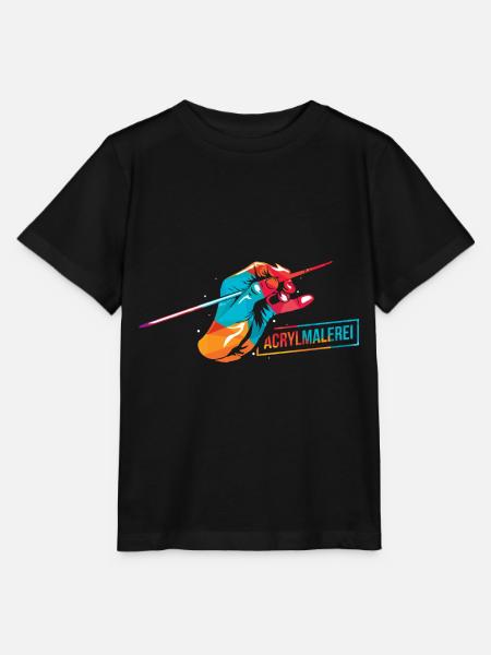 Lebendige Acrylmalerei Leinwand - Stanley/Stella Kinder T-Shirt MINI CREATOR - Schwarz