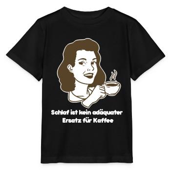 Koffeinsüchtiger Workaholic Barista - Stanley/Stella Kinder T-Shirt MINI CREATOR  - Schwarz - Vorne - Mikhail (115cm)