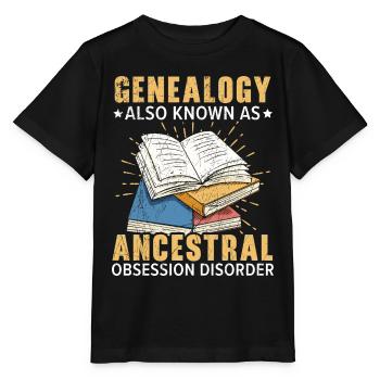 Genealogie bekannt als Ahnenbesessenheitsstörung - Stanley/Stella Kinder T-Shirt MINI CREATOR  - Schwarz - Vorne - Mikhail (115cm)