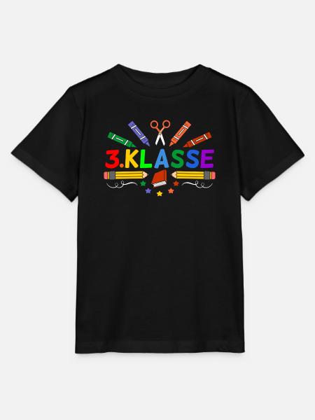 3.Klasse Geschenk Erster Schultag Schulanfang Drit - Stanley/Stella Kinder T-Shirt MINI CREATOR  - Schwarz