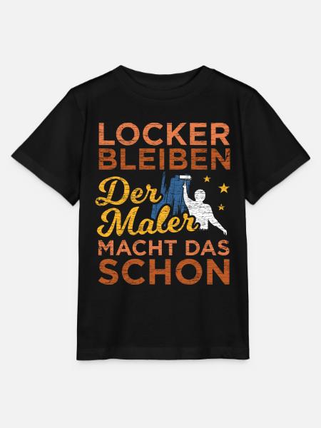 Maler - Stanley/Stella Kinder T-Shirt MINI CREATOR  - Schwarz
