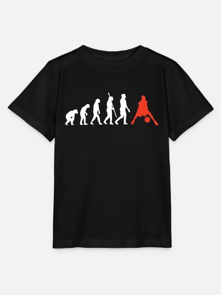 Basketball Basketballer Evolution Basketballdesign - Stanley/Stella Kinder T-Shirt MINI CREATOR - Schwarz