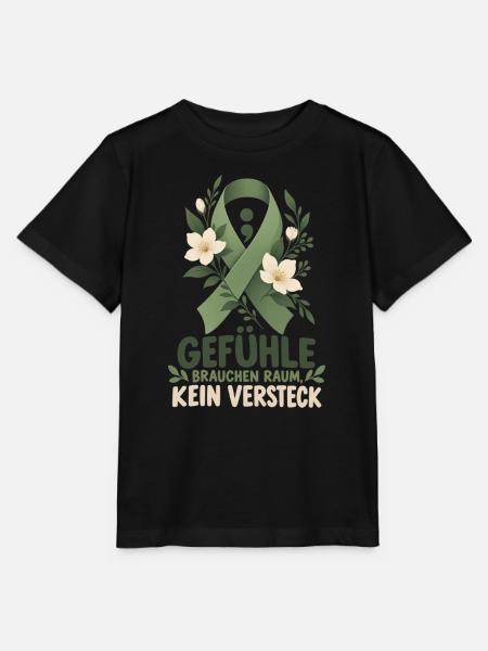 Mentale Gesundheit Bewusstsein Depressionen - Stanley/Stella Kinder T-Shirt MINI CREATOR - Schwarz
