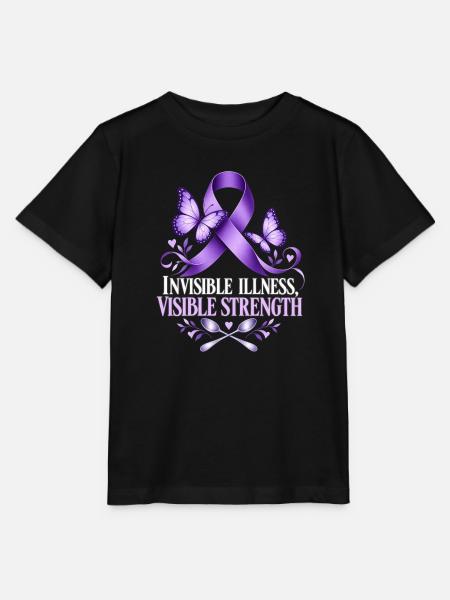 INVISIBLE ILLNESS, VISIBLE STRENGTH – Spoonie - Stanley/Stella Kinder T-Shirt MINI CREATOR  - Schwarz