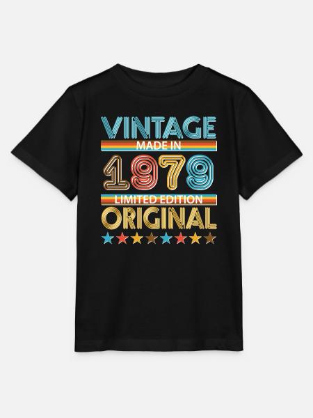 1979 - Stanley/Stella Kinder T-Shirt MINI CREATOR  - Schwarz
