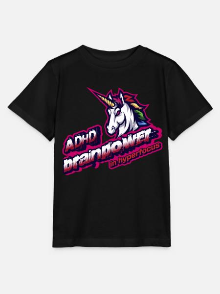 ADHS-Hyperfokus-Club, Neurodiversitäts-Superkraft - Stanley/Stella Kinder T-Shirt MINI CREATOR - Schwarz
