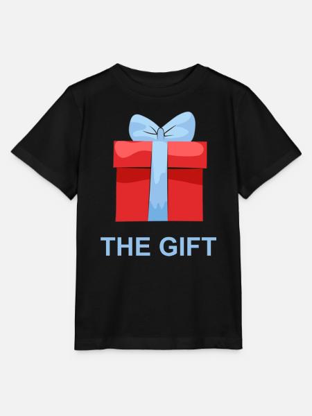 Rotes Geschenk mit Blauem Band - Stanley/Stella Kinder T-Shirt MINI CREATOR - Schwarz