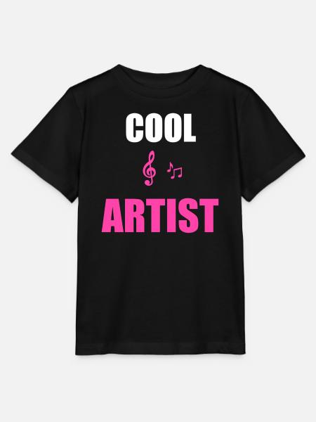Cooler Künstler-Musik-Tee - Stanley/Stella Kinder T-Shirt MINI CREATOR - Schwarz