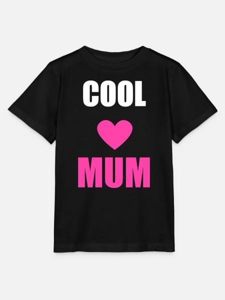 Bold Mum Herz-Tee - Stanley/Stella Kinder T-Shirt MINI CREATOR - Schwarz