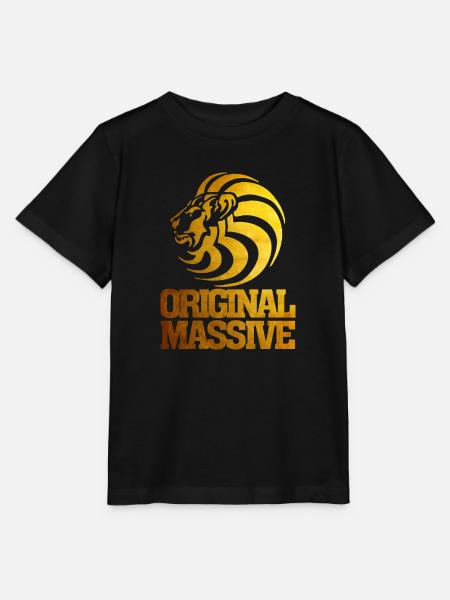 Massiver Kopf – Gold - Stanley/Stella Kinder T-Shirt MINI CREATOR - Schwarz